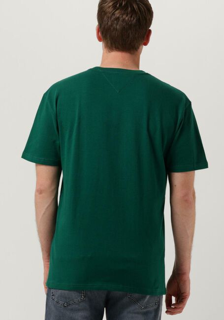 Donkergroene TOMMY JEANS T-shirt TJM TOMMY BADGE TEE - large