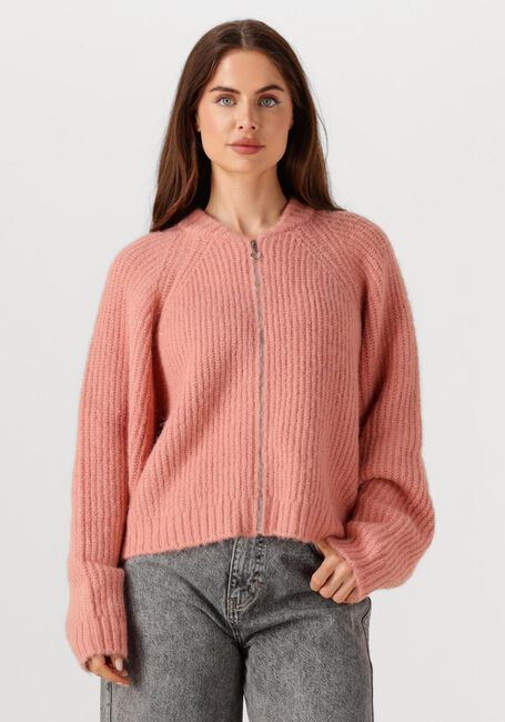 EDITED Gilet RANI BOMBER CARDIGAN en rose - large