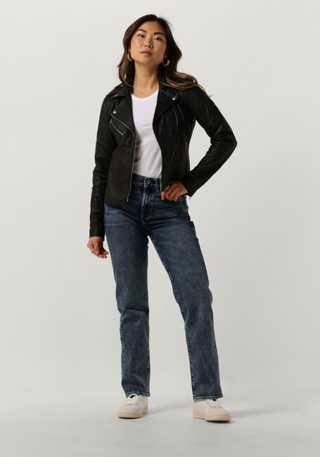 Zwarte GOOSECRAFT Leren jas GC JULIA BIKER - large