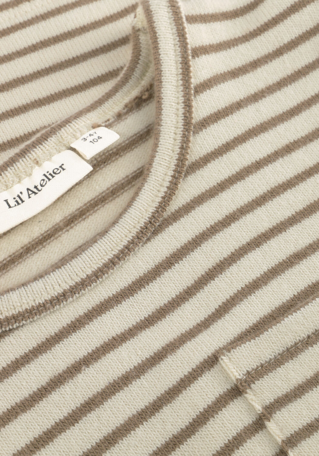 LIL' ATELIER T-shirt NMMTHORO JEN LS SLIM TOP LIL Sable - large