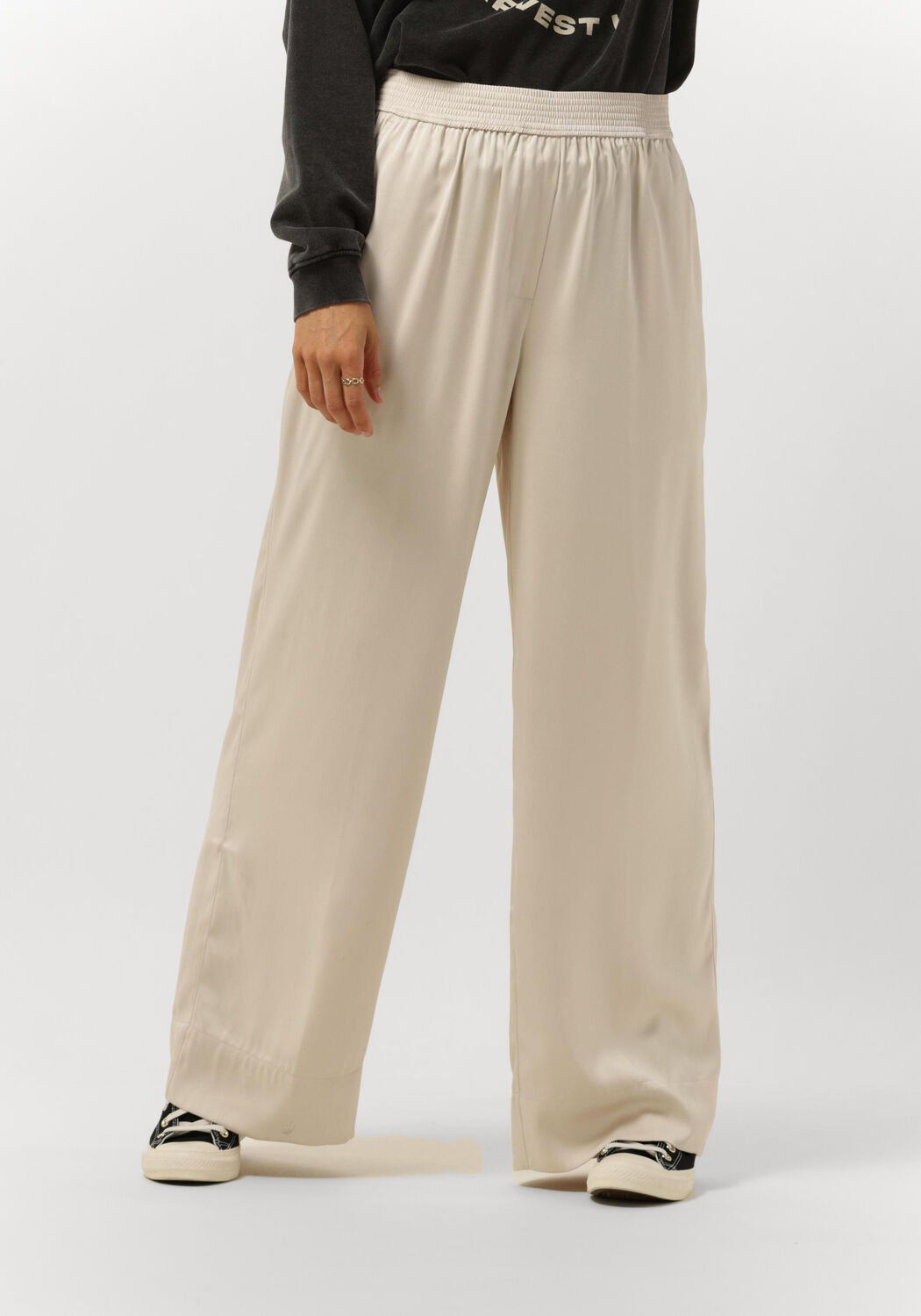 CATWALK JUNKIE Pantalon large TR CAMELIA en blanc - large