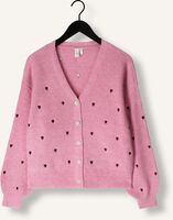 Y.A.S. Gilet YASBOW LS EMBROIDED KNIT CARDIGAN en rose Y.A.S. Gilet YASBOW LS EMBROIDED KNIT CARDIGAN en rose - medium