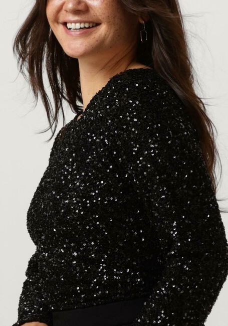COPENHAGEN MUSE Longsleeves CMSEQUINCE-TEE en noir - large