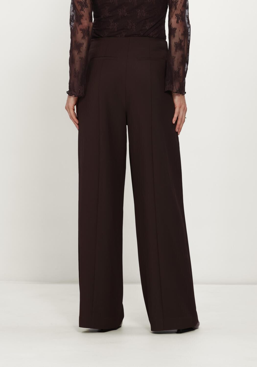 MSCH COPENHAGEN Pantalon MSCHVEGA HW PANTS Bordeaux - large