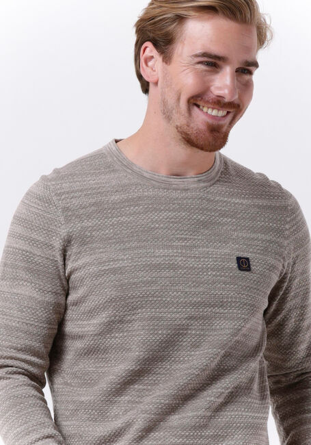 DSTREZZED Pull CREW NECK POPCORN MELANGE en gris - large