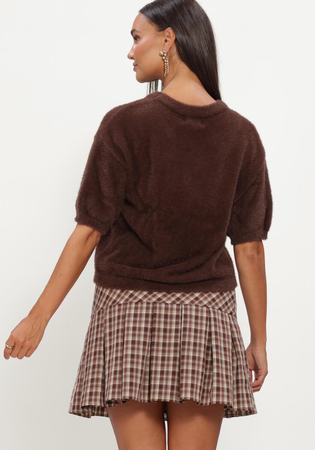 Bruine YDENCE Trui KNITTED TOP MARY - large