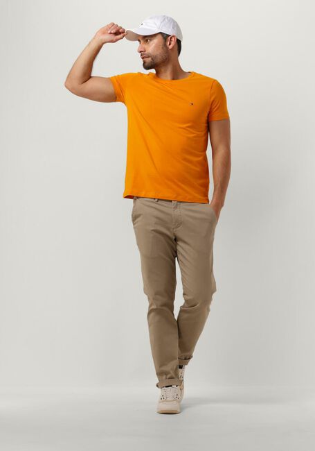 TOMMY HILFIGER T-shirt STRETCH SLIM FIT TEE en orange - large