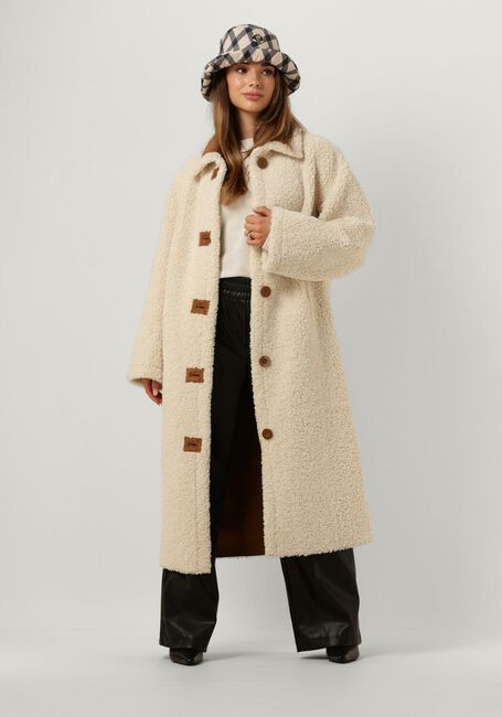 STAND STUDIO Manteau en fausse fourrure KENCA COAT Blanc - large