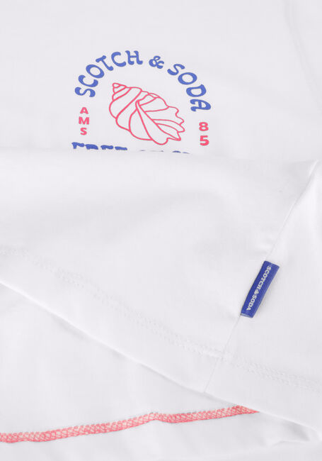 SCOTCH & SODA T-shirt LEFT CHEST ARTWORK T-SHIRT en blanc - large