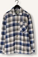 Donkerblauwe WOODBIRD Overshirt WBGLIXTO HECK SHIRT Donkerblauwe WOODBIRD Overshirt WBGLIXTO HECK SHIRT - medium