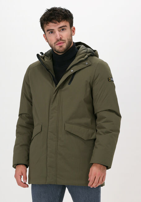 NATIONAL GEOGRAPHIC  HOODED COAT Olive - large