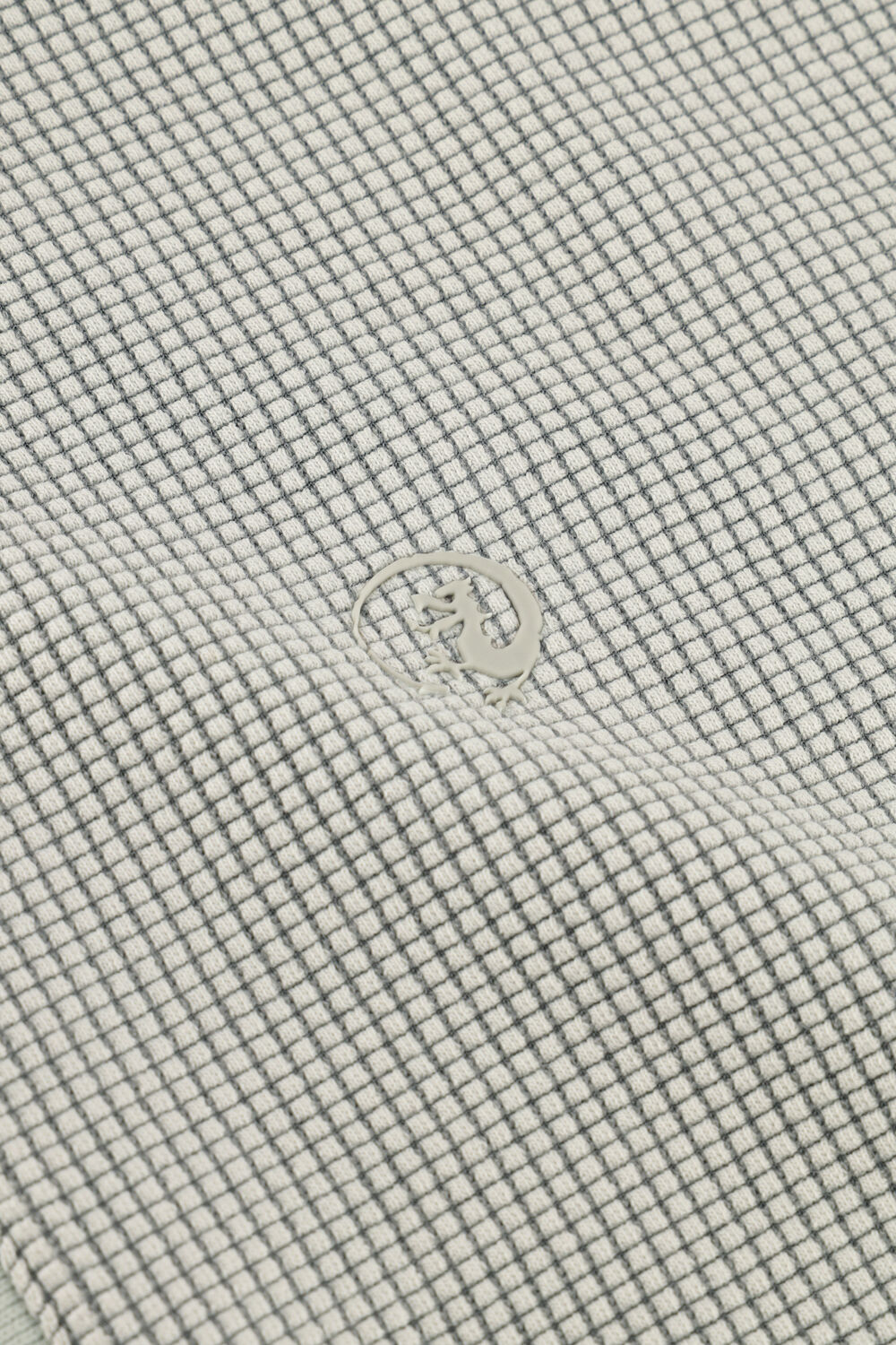CAST IRON Polo REGULAR FIT TWO TONE WAFFLE Bleu clair - large