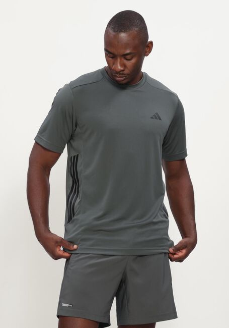 ADIDAS Maillots de sport TECHESS 3S TEE Vert fonc&eacute; - large