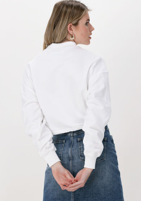 CALVIN KLEIN Chandail STACKED LOGO MOCKNECK SWEATSHIRT en blanc - large