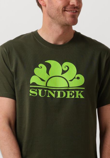 SUNDEK T-shirt M4S100 NEW SIMEON LOGO Vert foncé - large