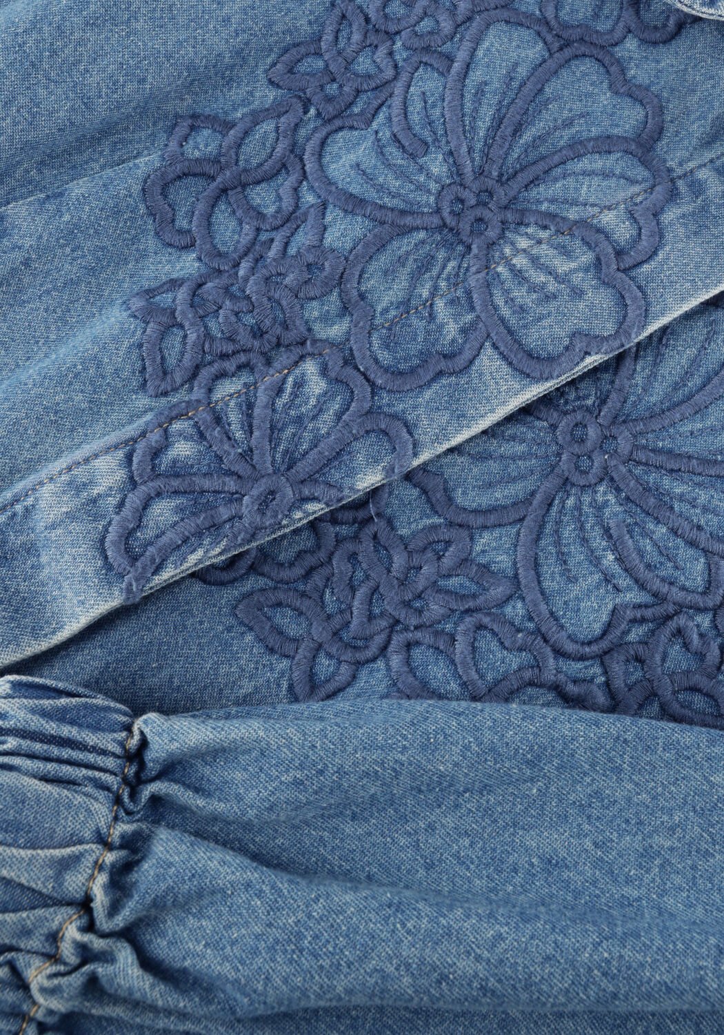 Blauwe SECOND FEMALE Jurken CORNELIA DENIM TUNIC DRESS - large