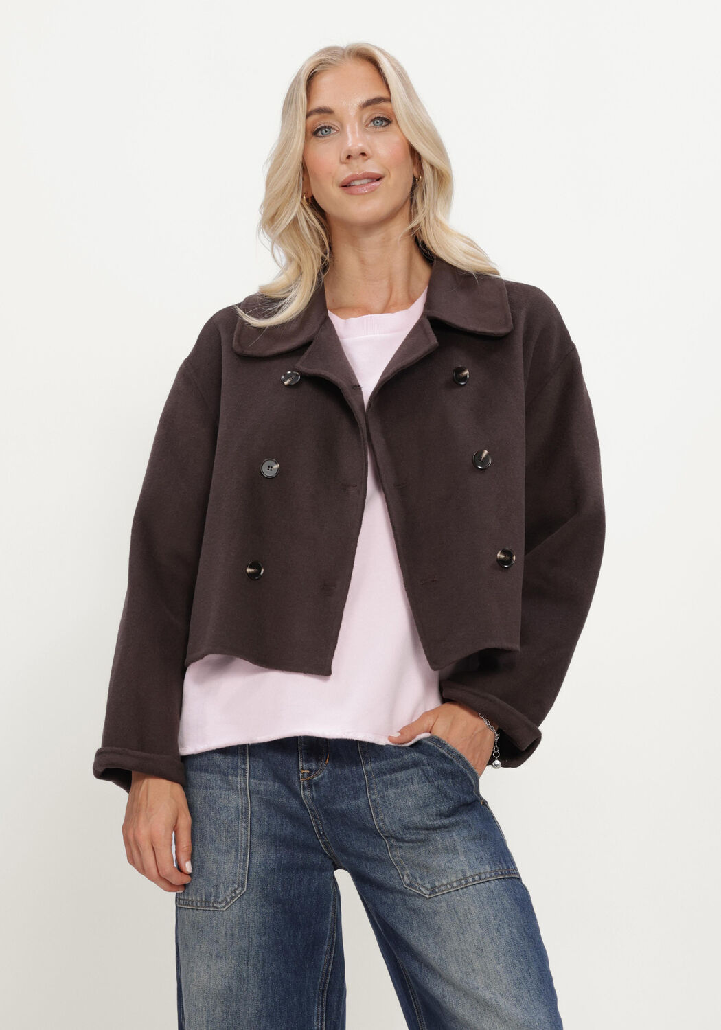 CIRCLE OF TRUST Jack HEATHER JACKET en marron - large