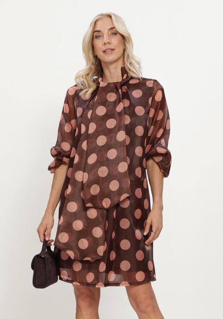 ANA ALCAZAR Mini robe 042234.3919 en marron - large