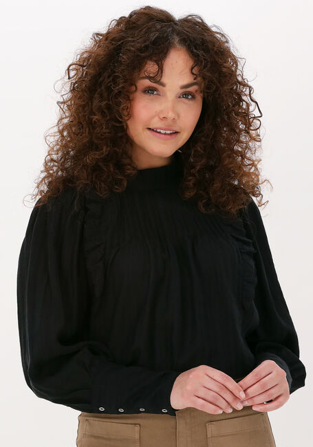 Zwarte CO'COUTURE  LISISSA FRILL BLOUSE - large