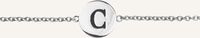 ATLITW STUDIO Sieraad CHARACTER BRACELET LETTER SILV - medium