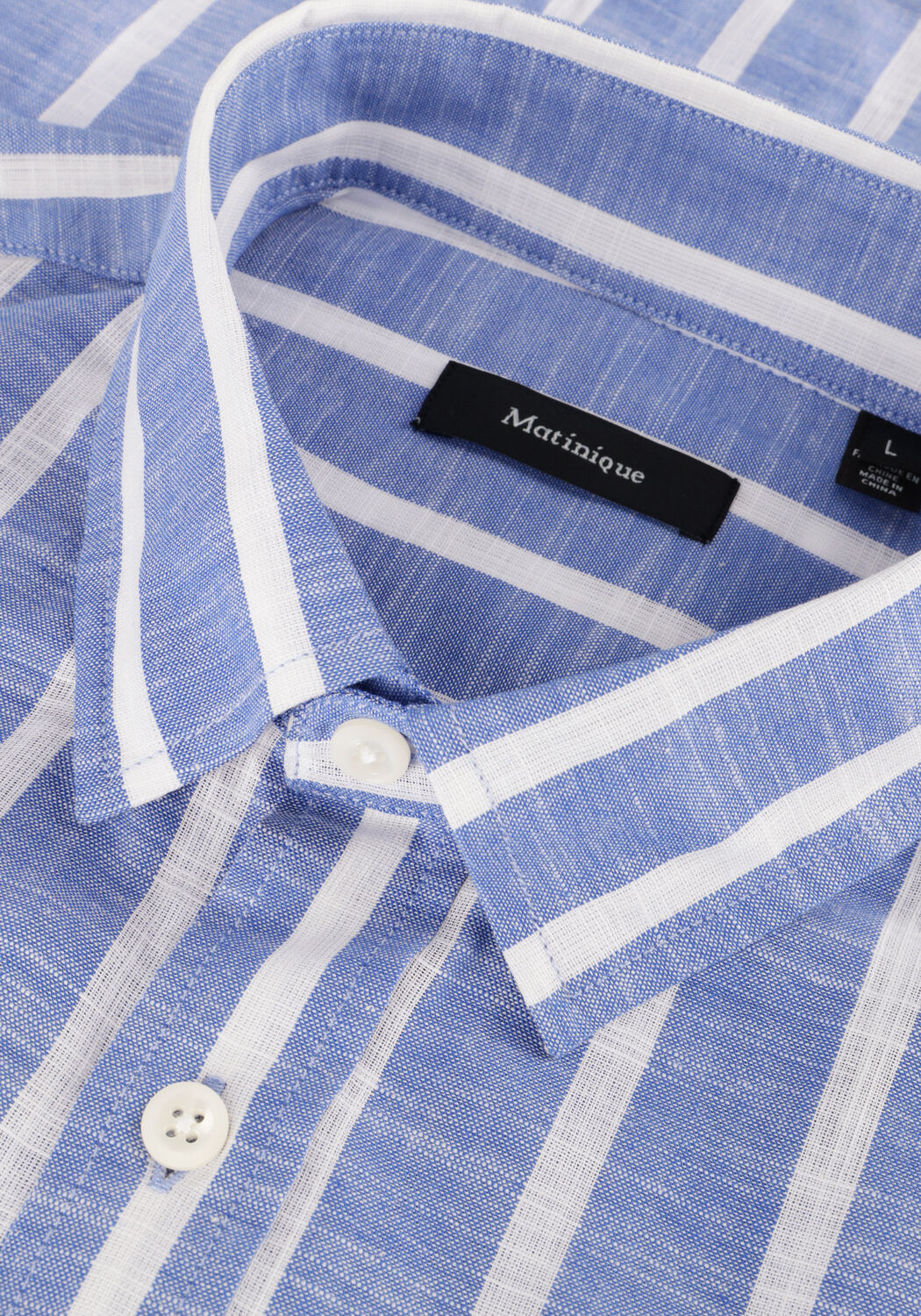 Blauwe MATINIQUE Casual overhemd MACHRISTALDO - large