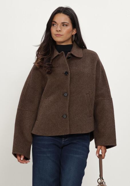 KNIT-TED Jack FLYN JACKET en marron - large
