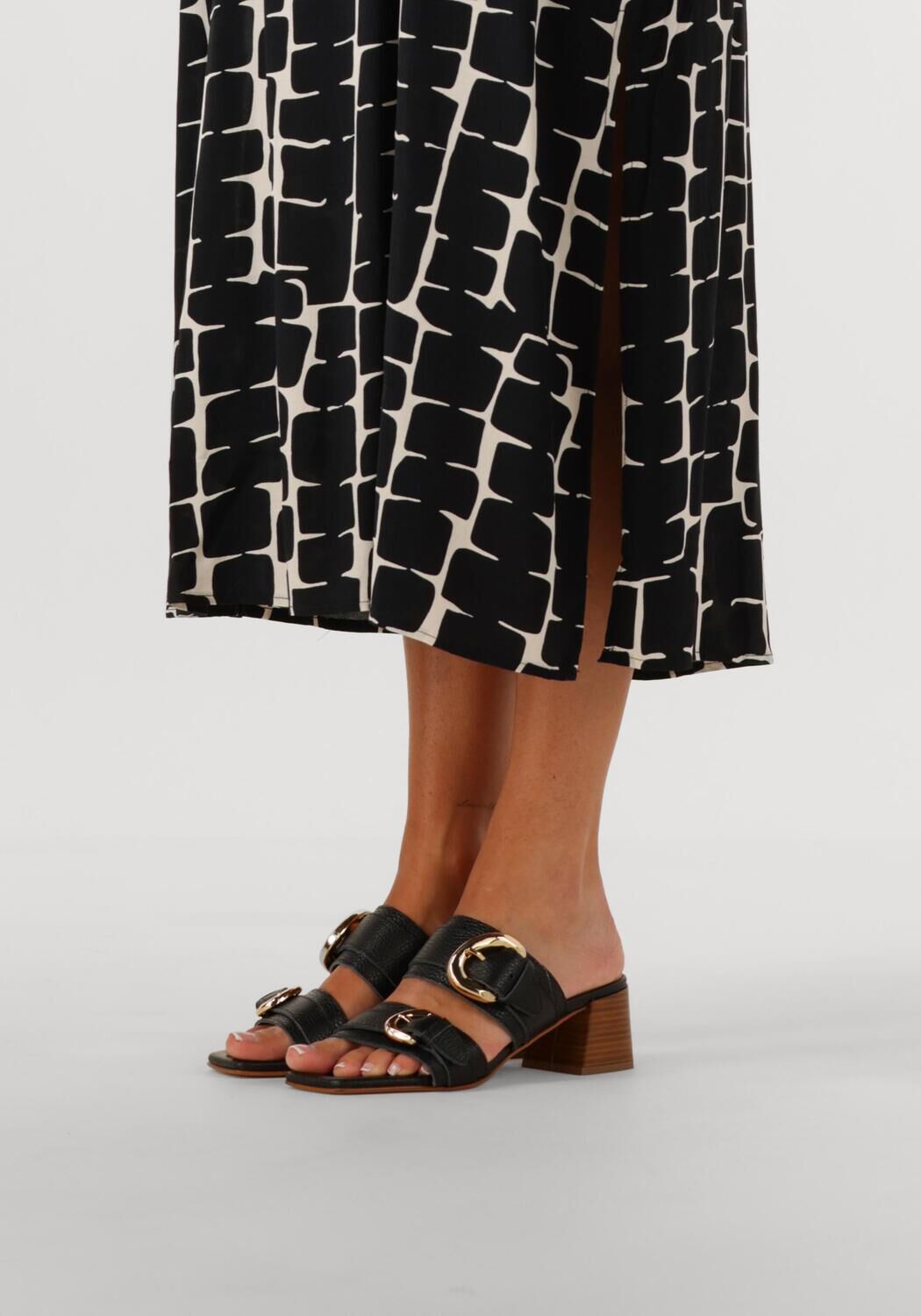 STEFANO LAURAN Sandales &agrave; talons 23118 en noir - large