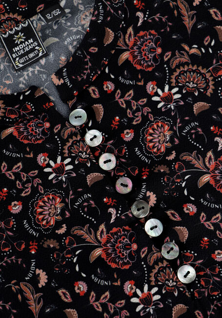 Zwarte INDIAN BLUE JEANS  PAISLEY BUTTON SHIRT - large