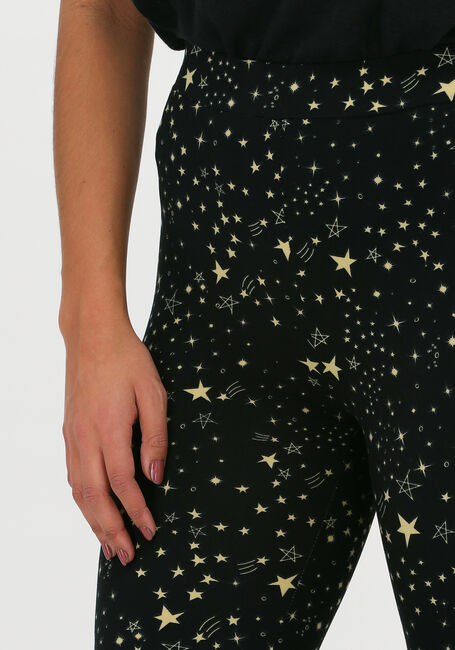 COLOURFUL REBEL Pantalon &eacute;vas&eacute; COSMIC PEACHED FLARE PANTS en noir - large