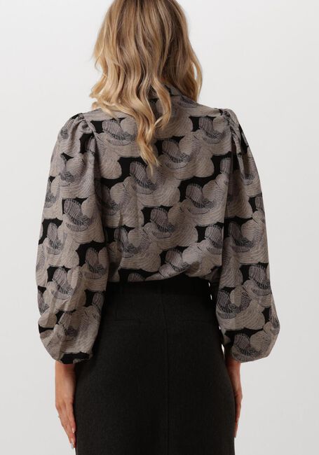 Zwarte JANSEN AMSTERDAM  GF159 BLOUSE AVALON - large