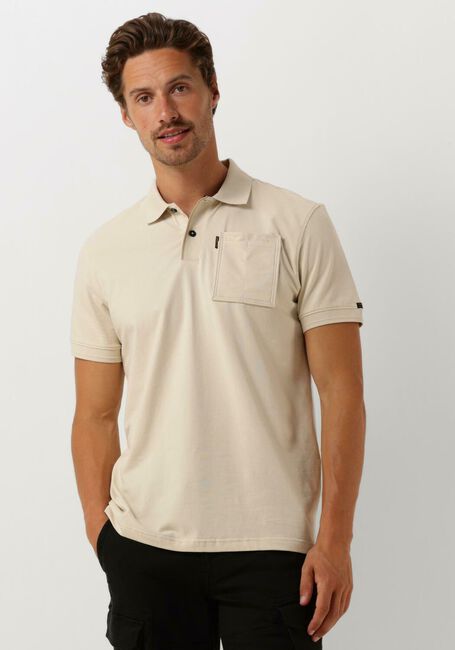 PME LEGEND Polo SHORT SLEEVE POLO STRETCH JERSEY en beige - large