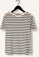 Ecru TOMMY HILFIGER T-shirt REG STRIPE GOLD BTN C-NK SS Ecru TOMMY HILFIGER T-shirt REG STRIPE GOLD BTN C-NK SS - medium