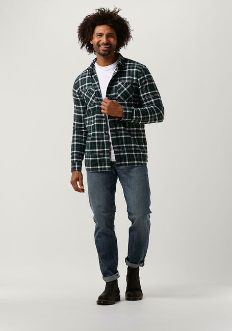 Groene EDWIN Overshirt LABOUR SHIRT LS HEAVY FLANNEL BRUSHED - large