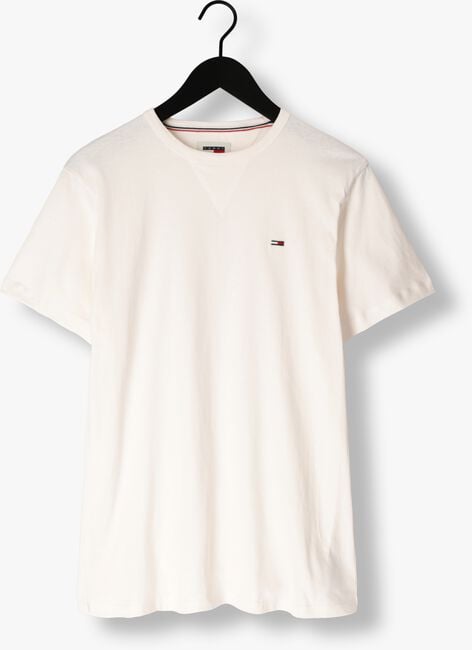 Witte TOMMY JEANS T-shirt TJM SLIM RIB DETAIL TEE - large