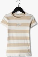 CALVIN KLEIN T-shirt RIB BADGE TOP en blanc - medium