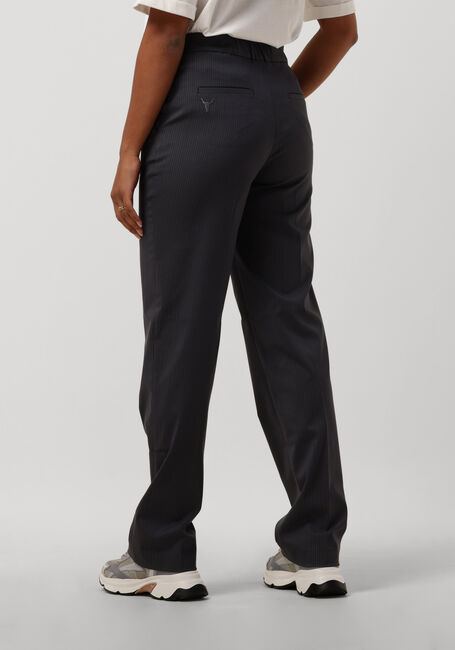 Grijze ALIX THE LABEL Pantalon LADIES WOVEN STRAIGHT LEG PINSTRIPE PANTS - large