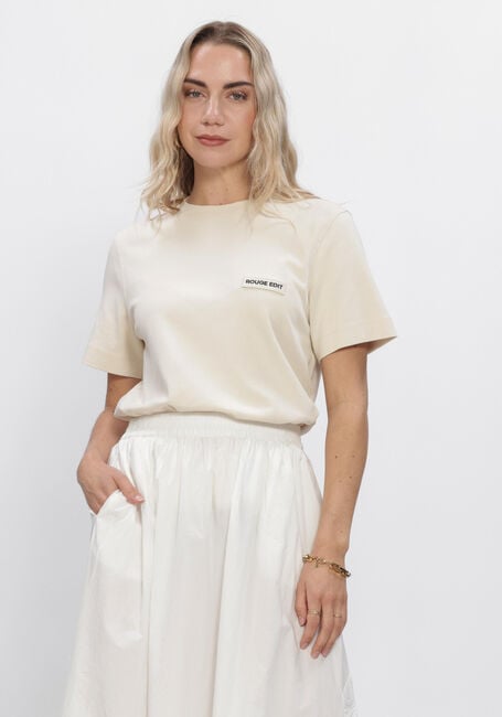 ROUGE EDIT ROUSARAS S/S O-NECK TEE/PF Hauts & T-shirts en jaune - large