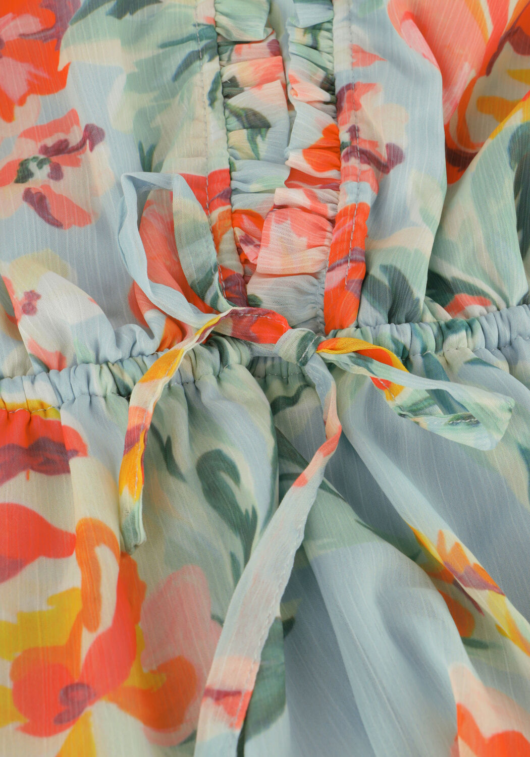 GUESS Mini robe SS VANESSA FLARE DRESS Bleu clair - large