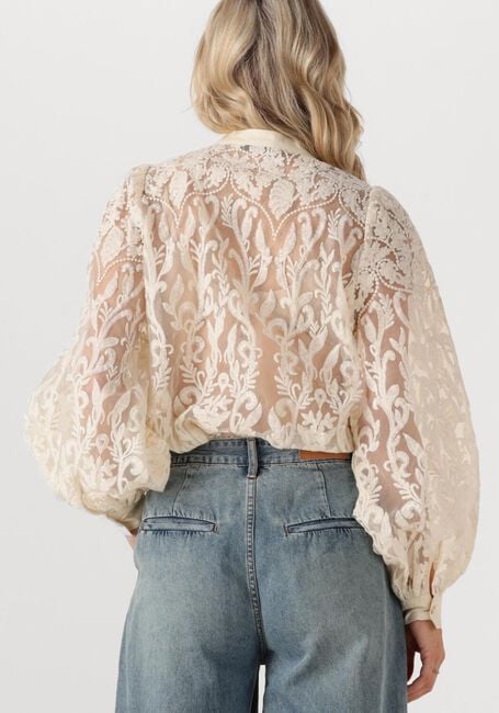 Ecru SUMMUM  BLOUSE FLOWERLACE - large