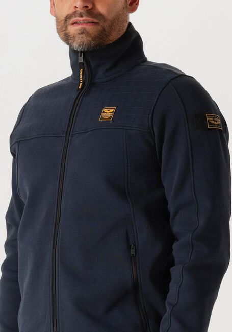 Blauwe PME LEGEND Jack ZIP JACKET SPACER LOOK SWEAT - large