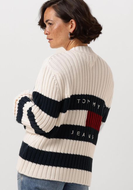 TOMMY JEANS Gilet TJW RWB BLACK FLAG CARDIGAN en blanc - large