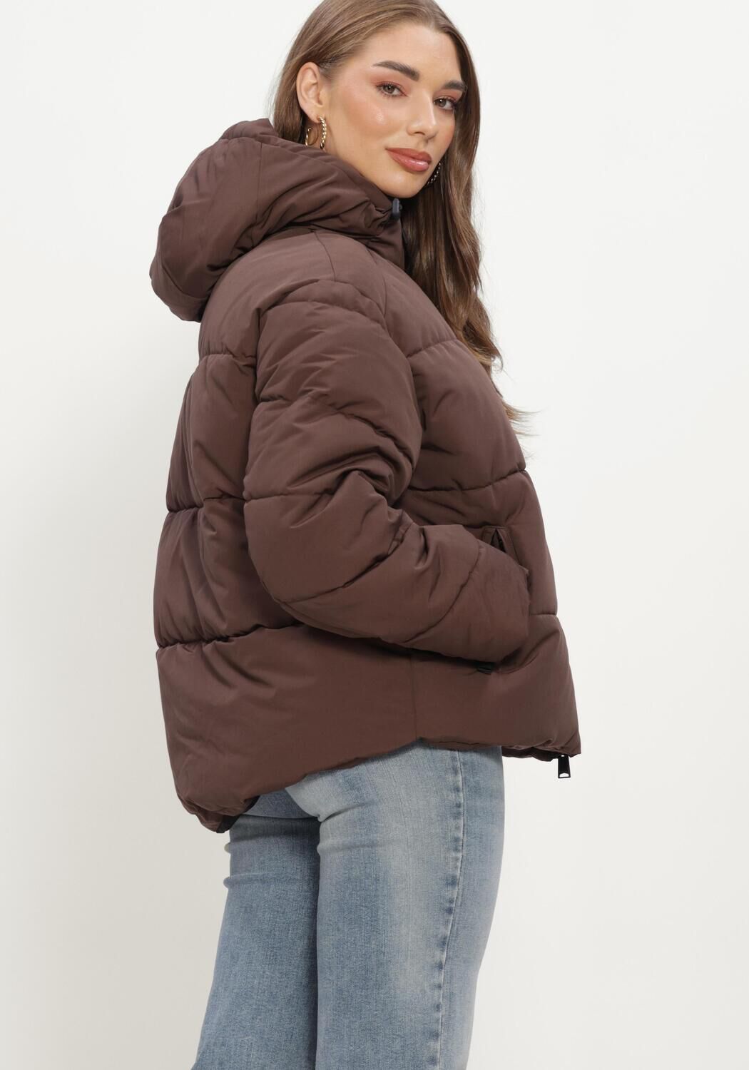 WITHBLACK Veste matelass&eacute; WBLGLORIAN PUFFER JACKET en marron - large