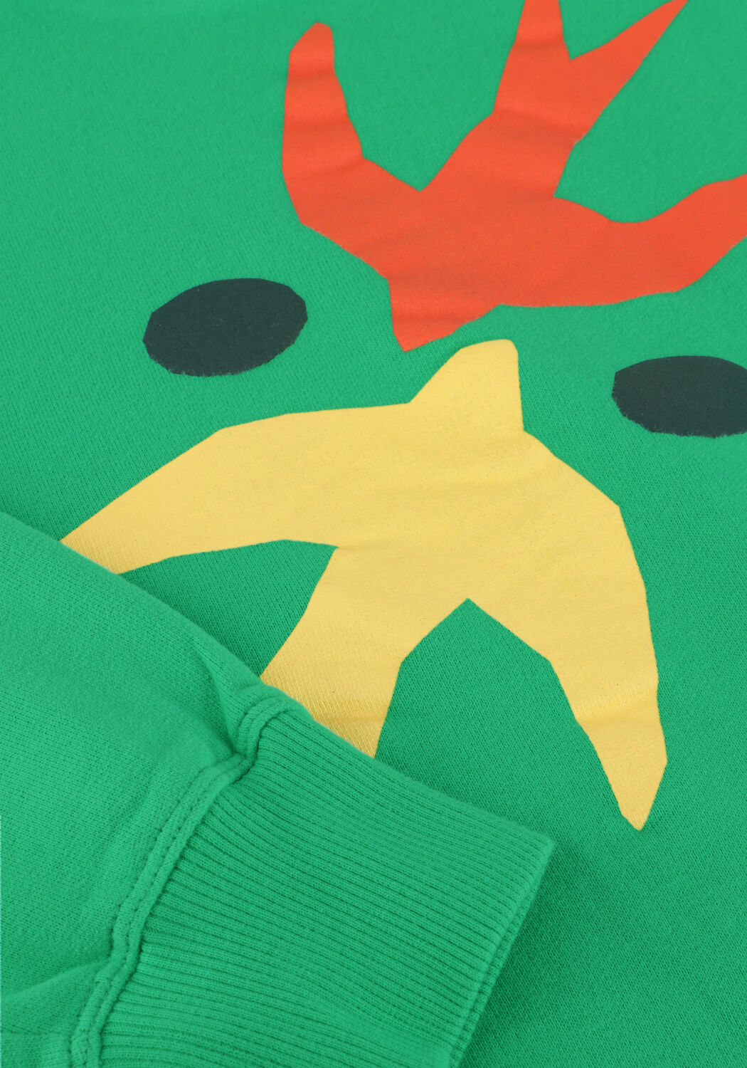 JENEST Chandail ART BIRD SWEATER en vert - large