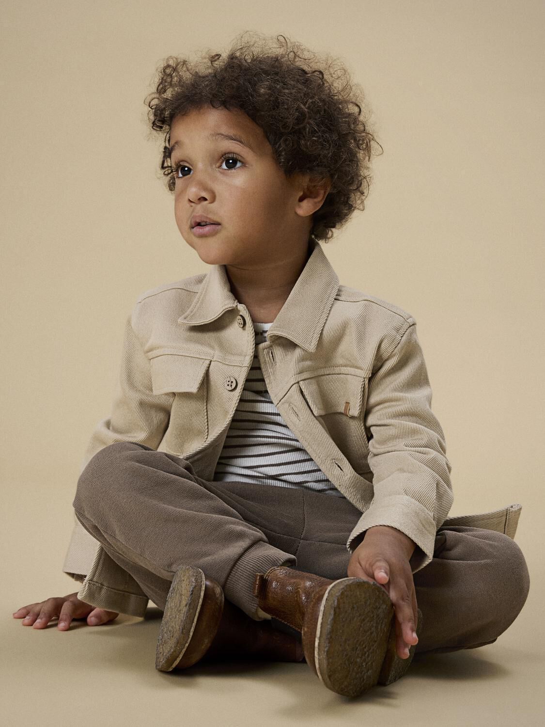 LIL' ATELIER NMMTARU LOOSE TWILL SHIRT 1177 Surchemises en beige - large