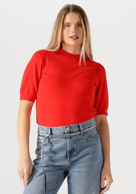 Y.A.S. Pull YASLENA SS KNIT PULLOVER en rouge - large