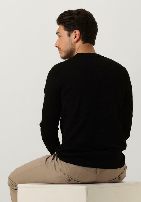 BUTCHER OF BLUE Pull STRUCTURE CREW en noir - large