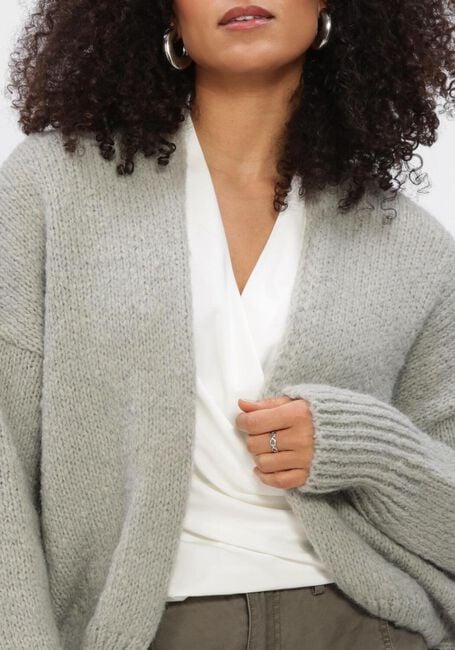 KNIT-TED Gilet BECKY en gris - large