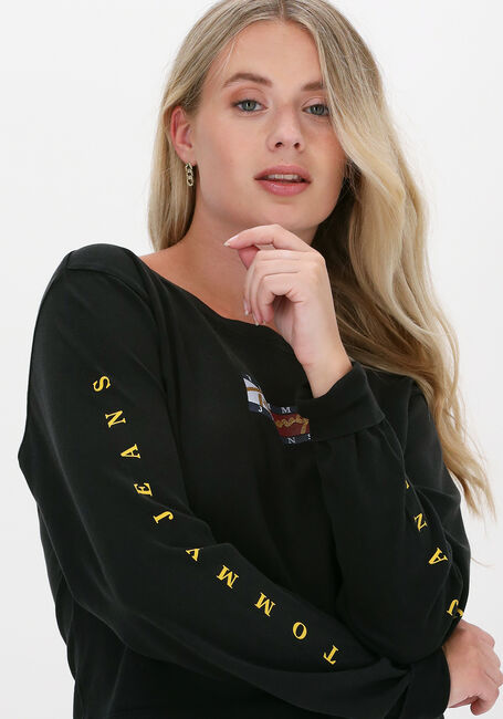 TOMMY JEANS T-shirt TJW REG VINTAGE BRONZE 3 TEE L en noir - large