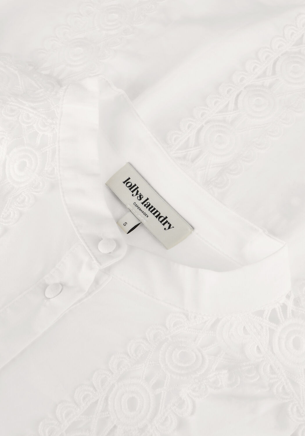 Witte LOLLYS LAUNDRY  JUNELL SHIRT LS - large