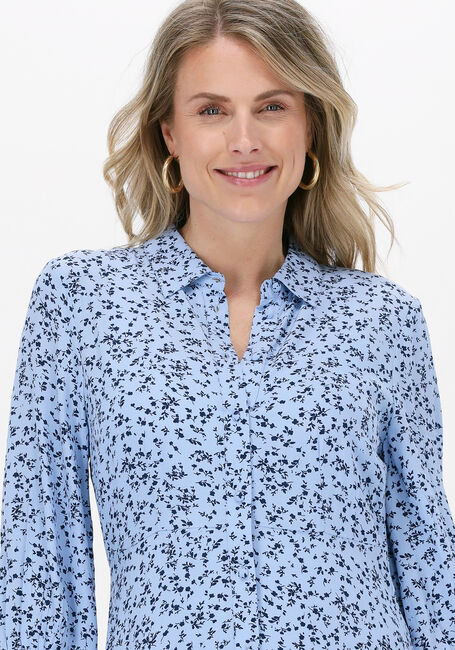 Blauwe Y.A.S. Maxi jurk YASCLORA 3/4 LONG SHIRT DRESS - large